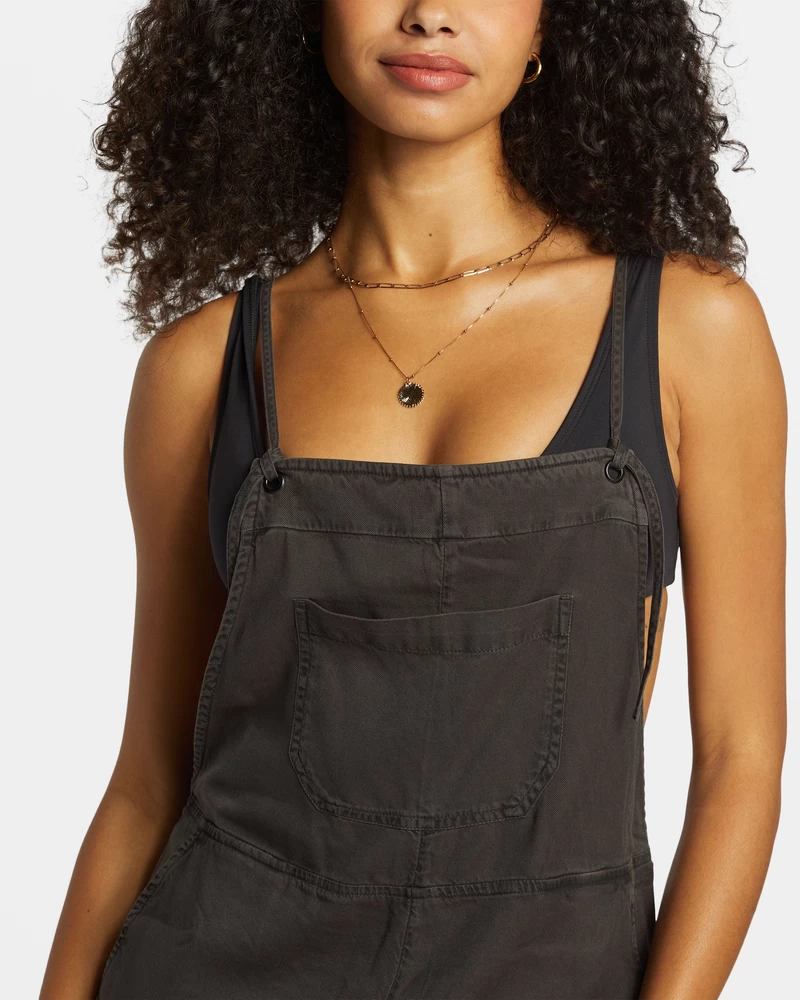 Billabong Wild Pursuit Romper - Off Black