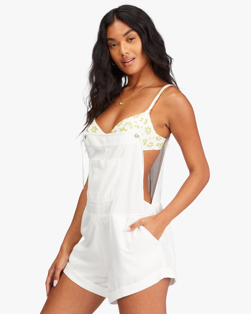 Billabong Wild Pursuit Romper - Salt Crystal
