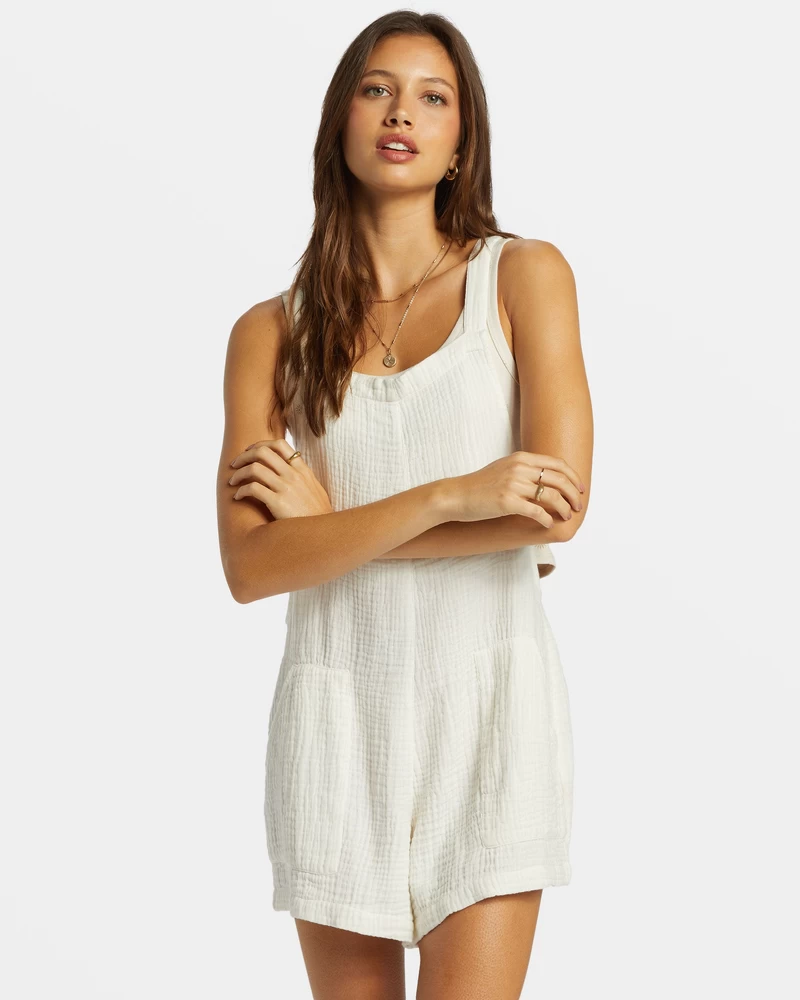 Billabong Beach Crush Romper - Salt Crystal