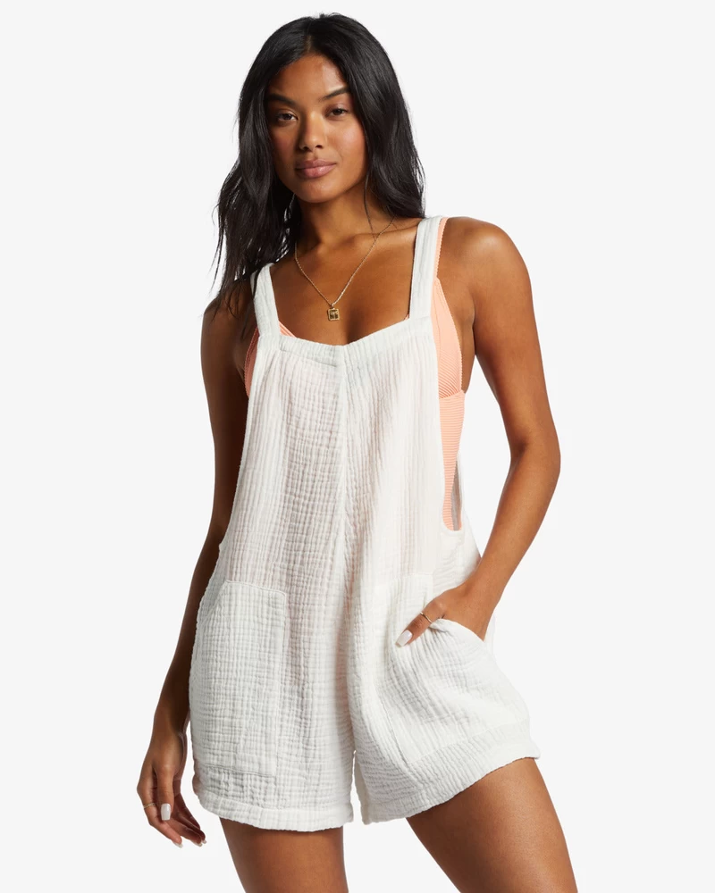 Billabong Beach Crush Romper - Salt Crystal