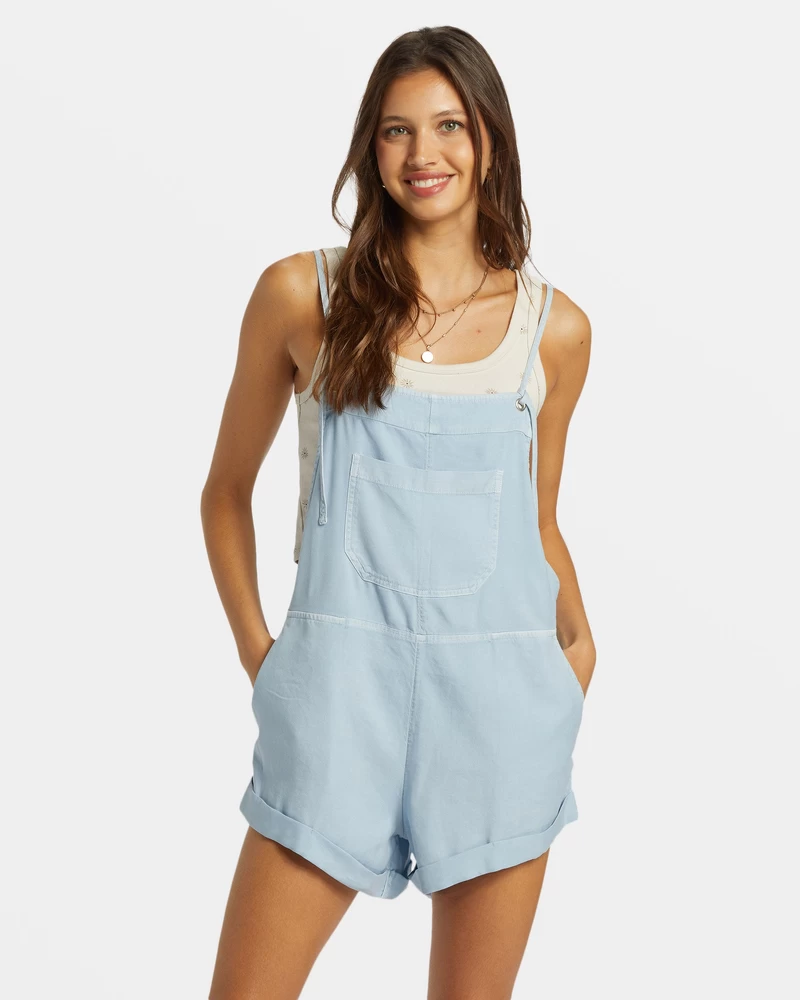 Billabong Wild Pursuit Romper - Washed Chambray