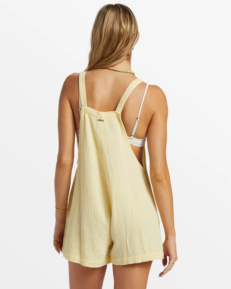 Billabong Beach Crush Romper - Mellow Yellow