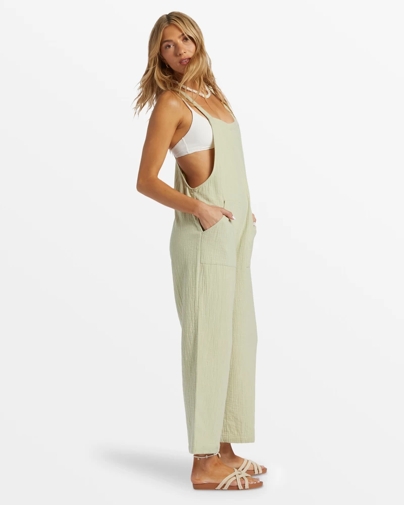 Billabong Pacific Time Jumpsuit - Kerge Avokaado