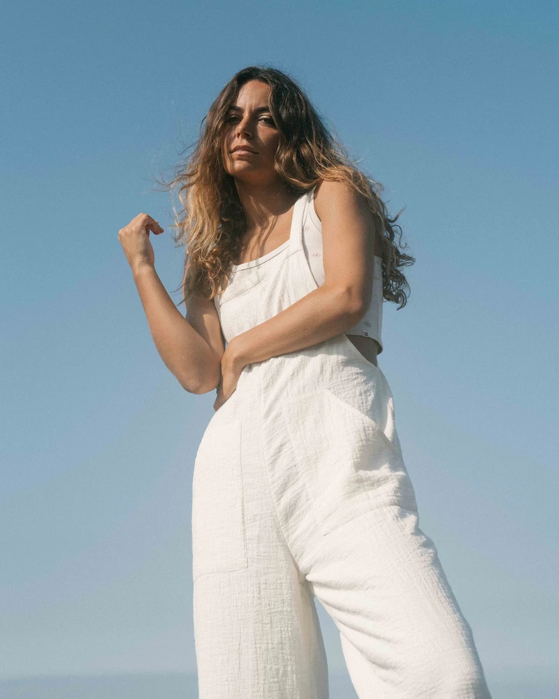Billabong Pacific Time Jumpsuit - White Cap