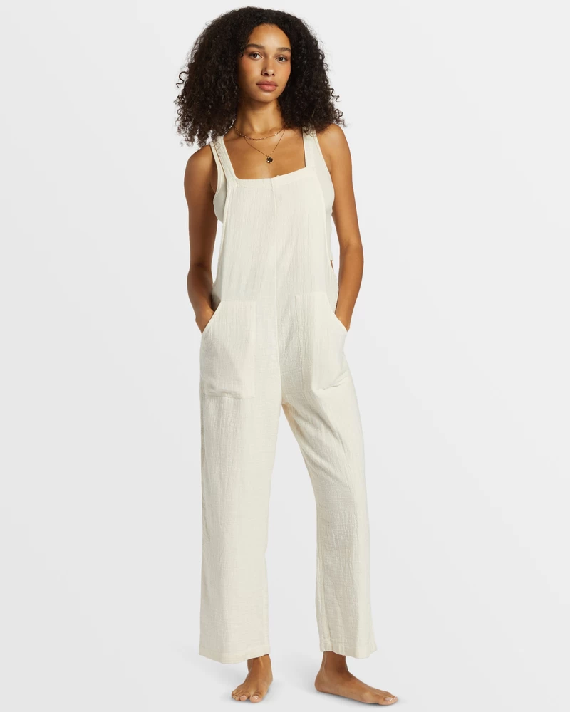 Billabong Pacific Time Jumpsuit - White Cap