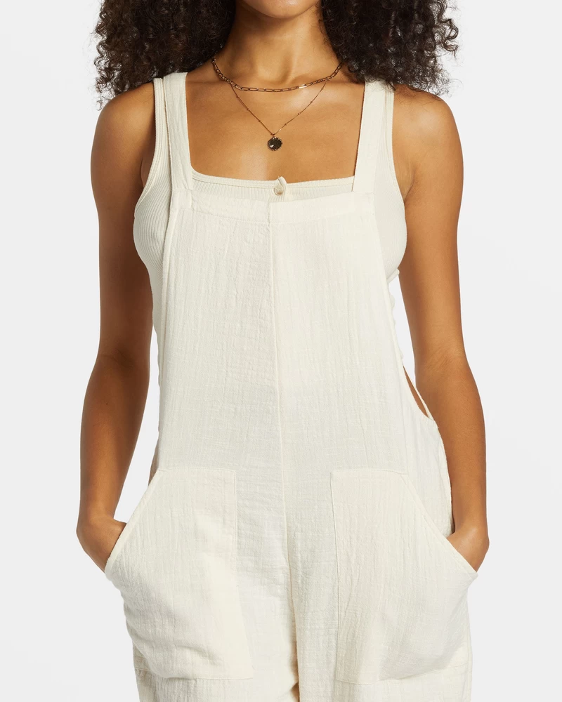Billabong Pacific Time Jumpsuit - White Cap