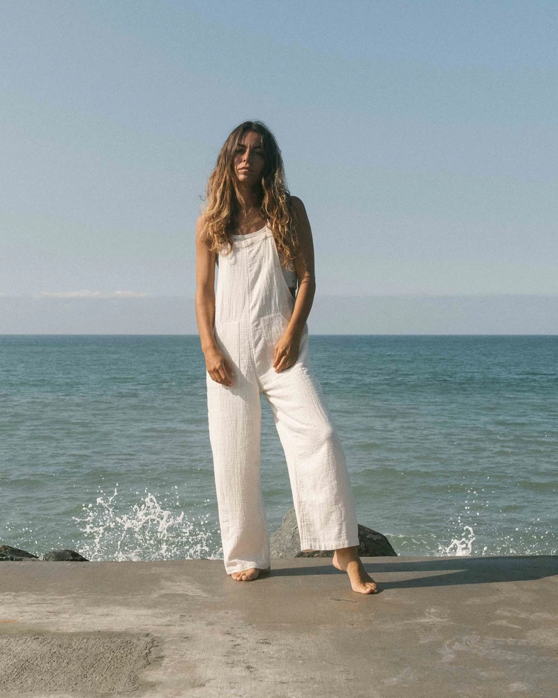 Billabong Pacific Time Jumpsuit - White Cap