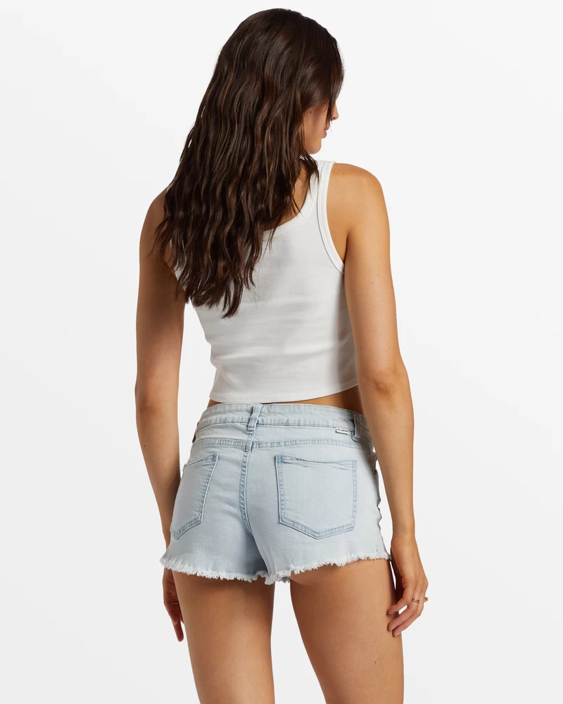 Billabong Lite Hearted Denim Shorts - Acid