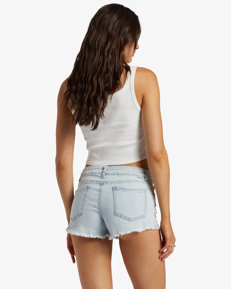 Billabong Lite Hearted Denim Shorts - Acid