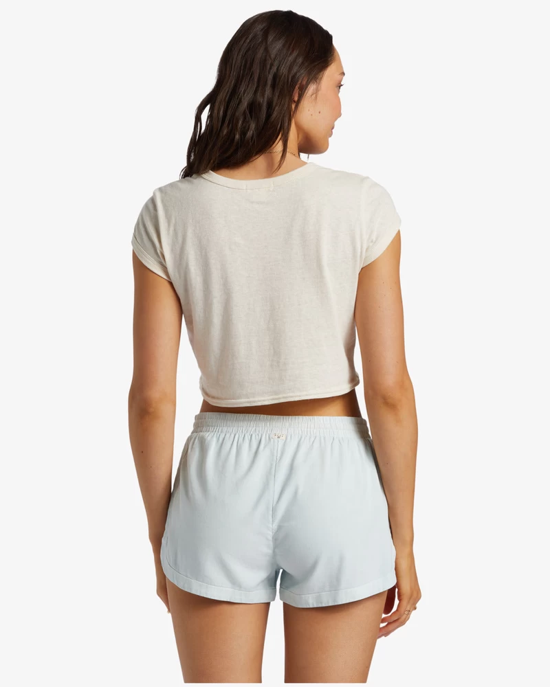 Billabong Road Trippin Elastic Waist Shorts - Dusk Blue