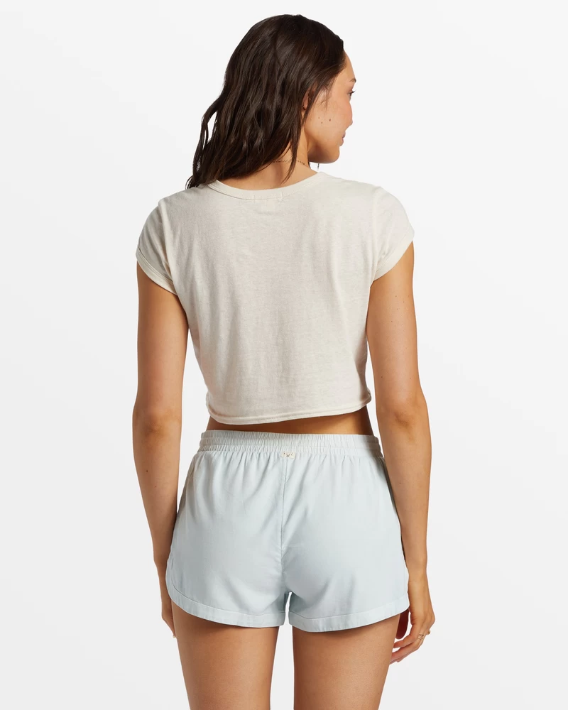 Billabong Road Trippin Elastic Waist Shorts - Dusk Blue