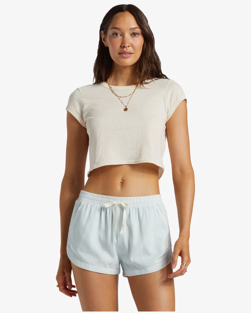 Billabong Road Trippin Elastic Waist Shorts - Dusk Blue