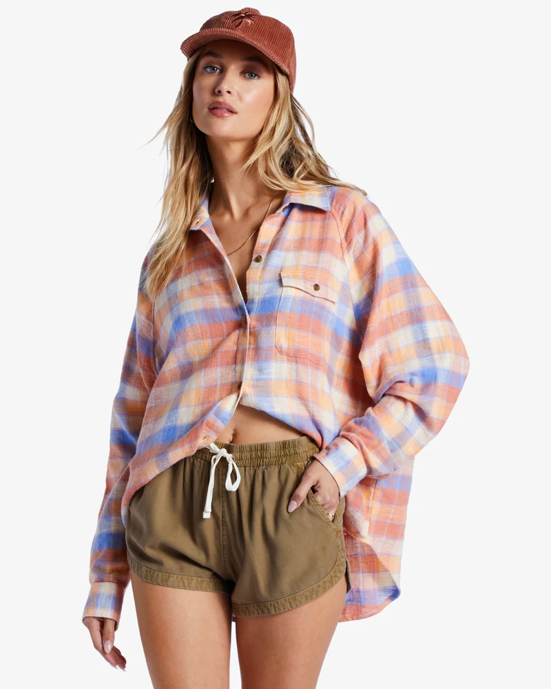 Billabong Road Trippin Elastic Waist Shorts - Sage