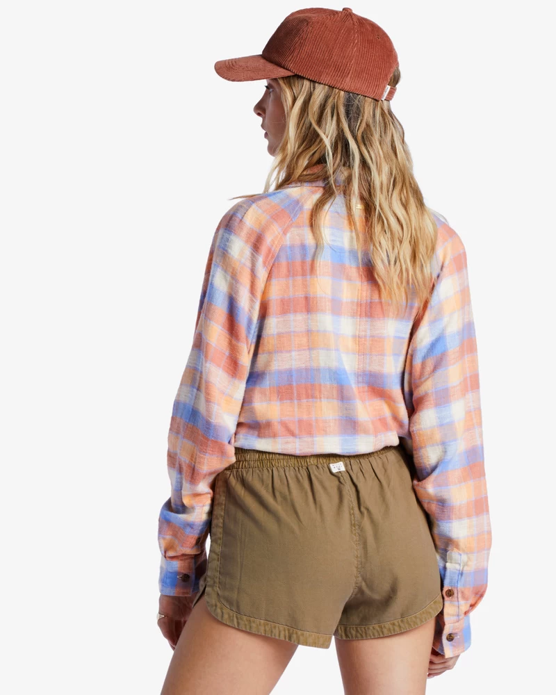 Billabong Road Trippin Elastic Waist Shorts - Sage