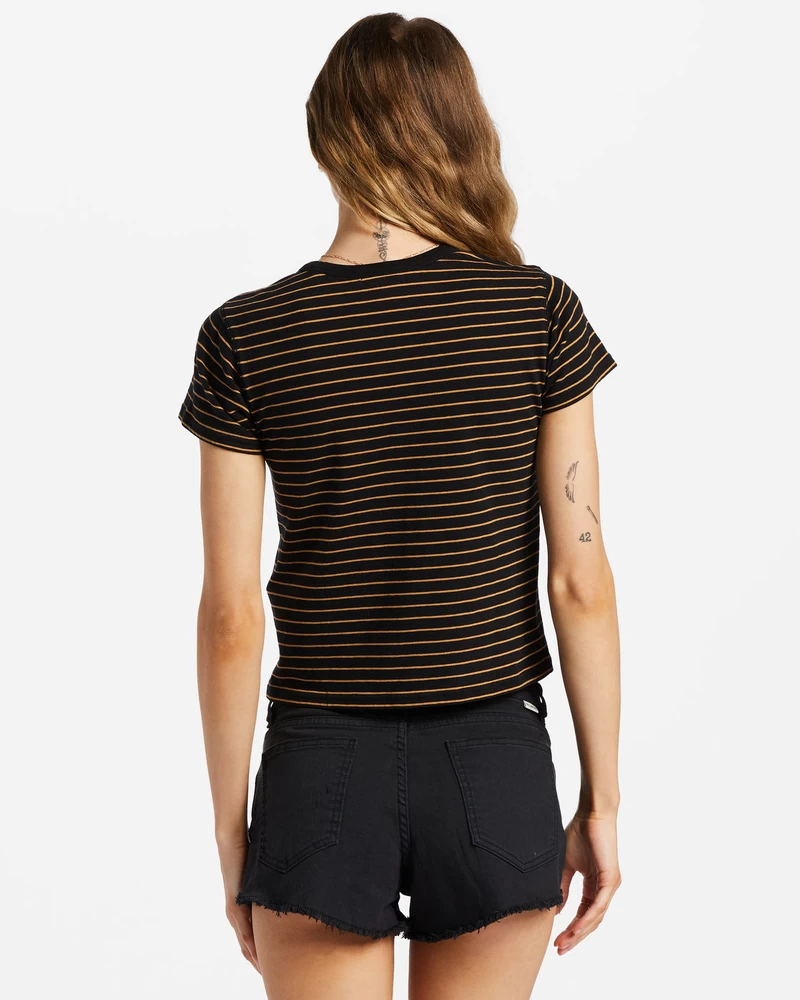 Billabong Buttoned Up Denim Shorts - Black