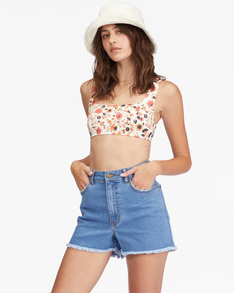 Billabong So Cheeky Denim Shorts - Costa Blue