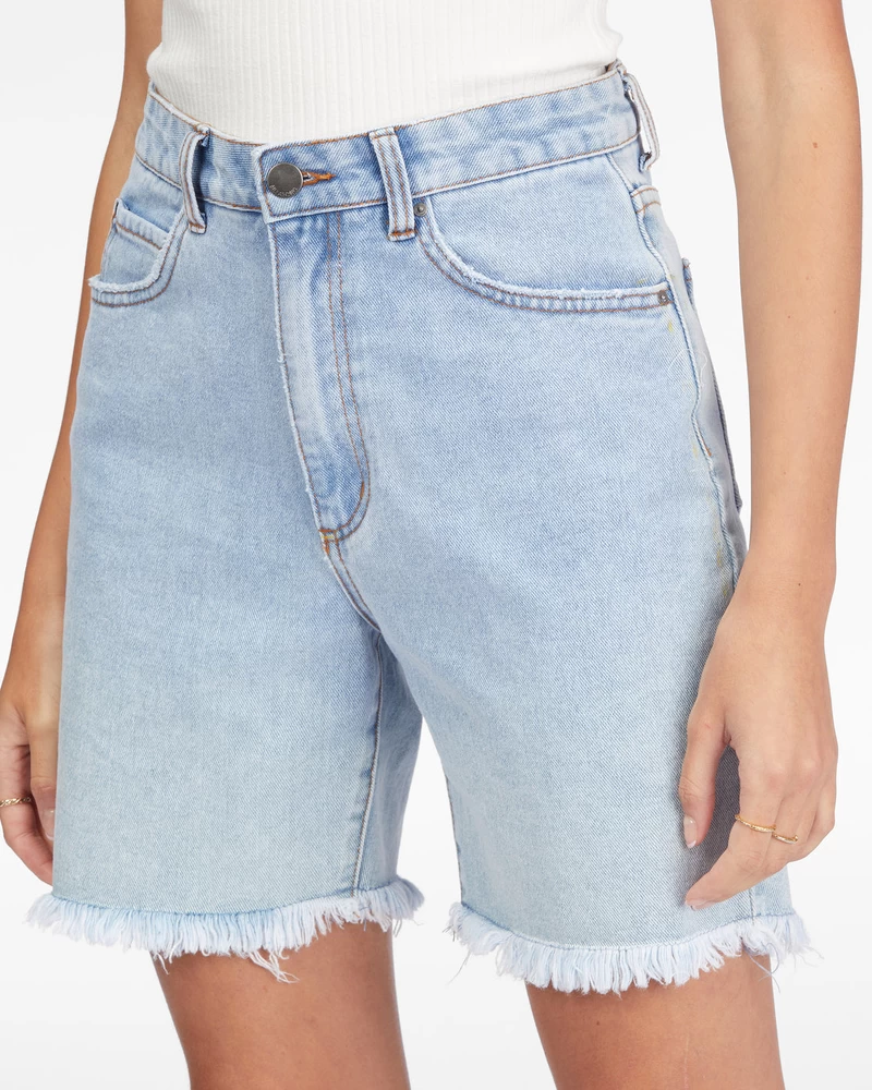 Billabong Long Time Denim Shorts - Sweet Blue 1