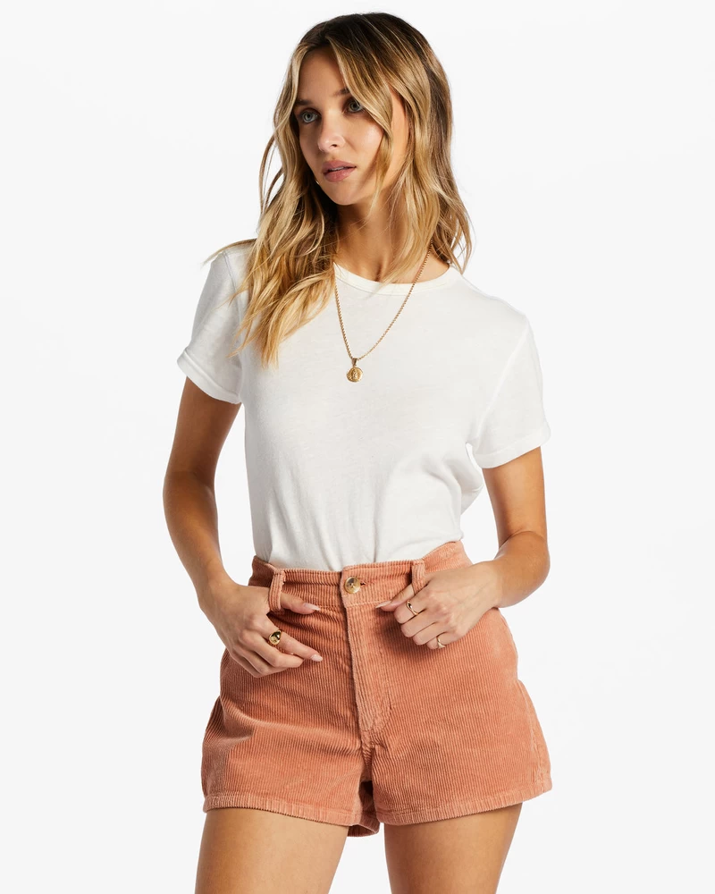 Billabong Brīvā Kritiena Velveta šorti - Rose Dawn