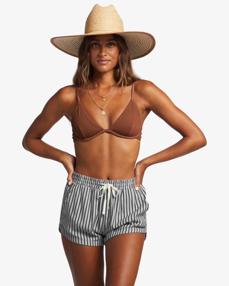 Billabong Road Trippin Elastic Waist Shorts - Black Sands