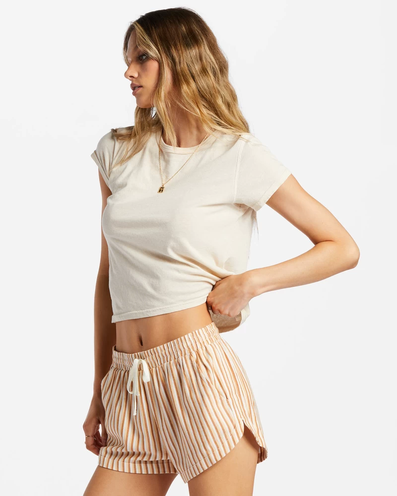 Billabong Road Trippin Elastic Waist Shorts - So Tan