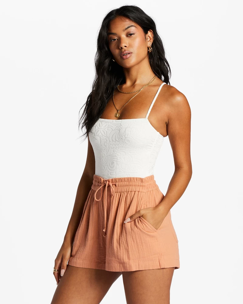 Billabong Day Tripper Elastic Shorts - Rose Dawn