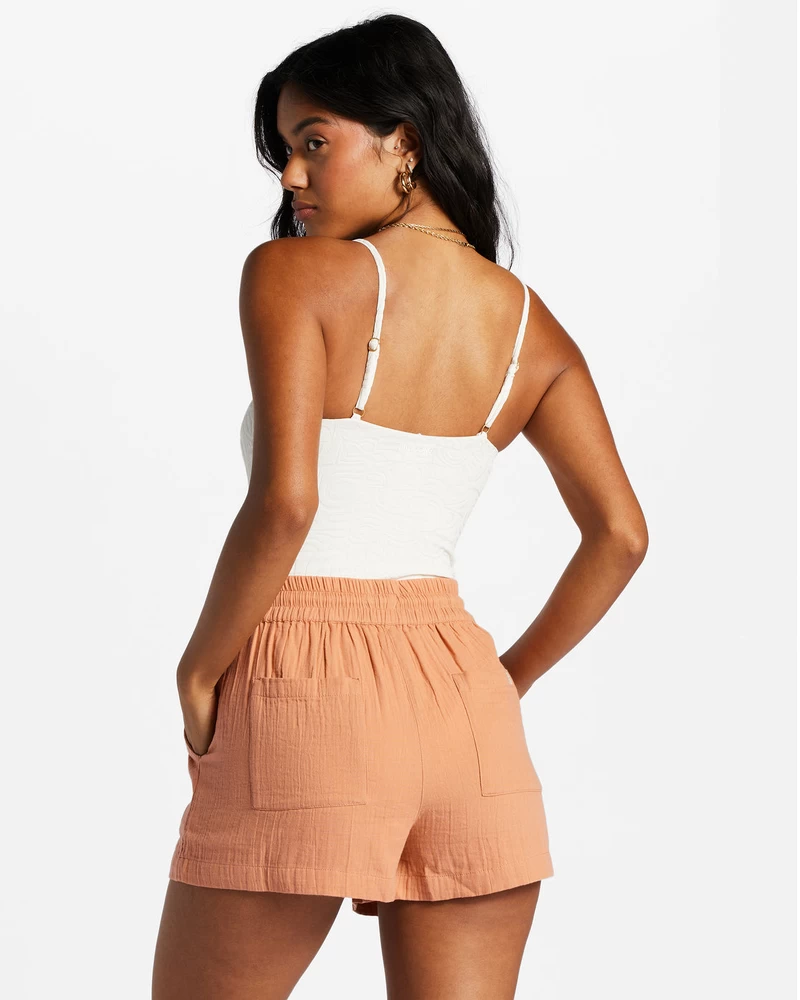 Billabong Day Tripper Elastic Shorts - Rose Dawn