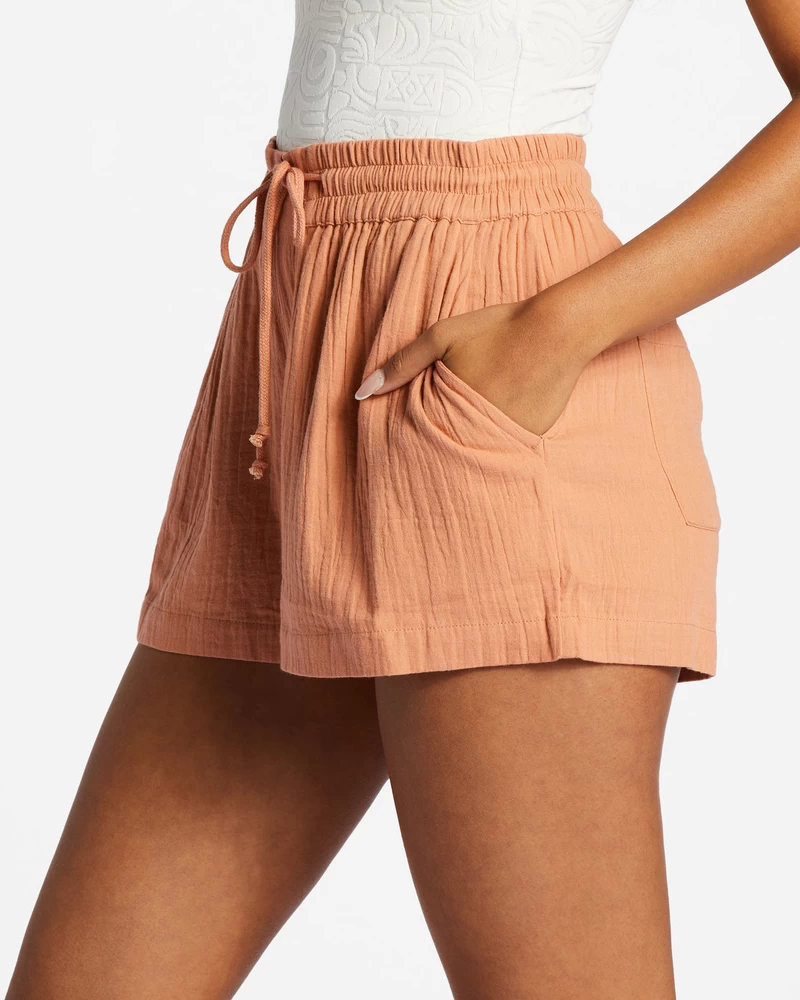 Billabong Day Tripper Elastic Shorts - Rose Dawn