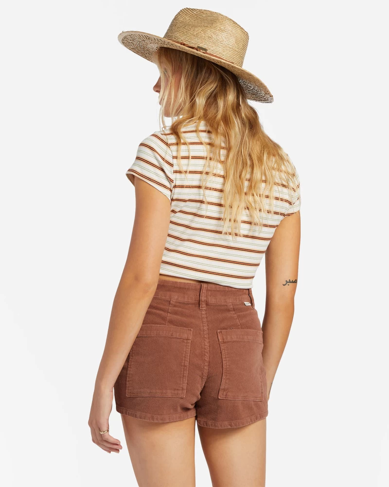 Billabong Free Fall Corduroy Shorts - Toasted Coconut
