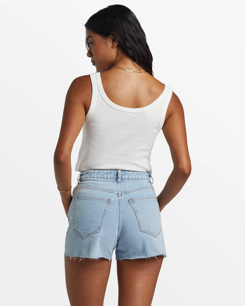 Billabong High Tides Short Denim Shorts - Soft Indigo