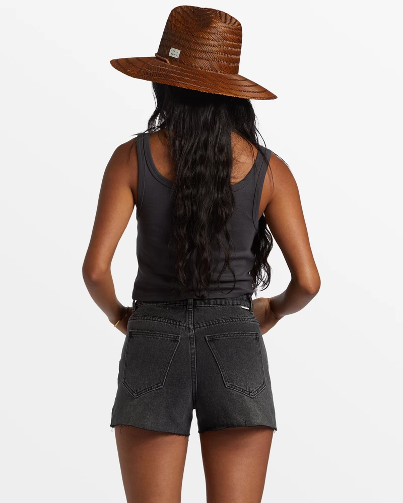 Billabong High Tide īsi Džinsa šorti - Izbalināti Līdz Melni