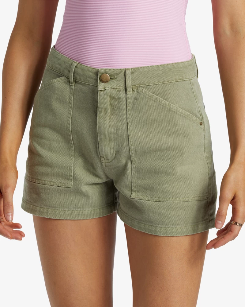 Billabong Leia Denim Shorts - Army