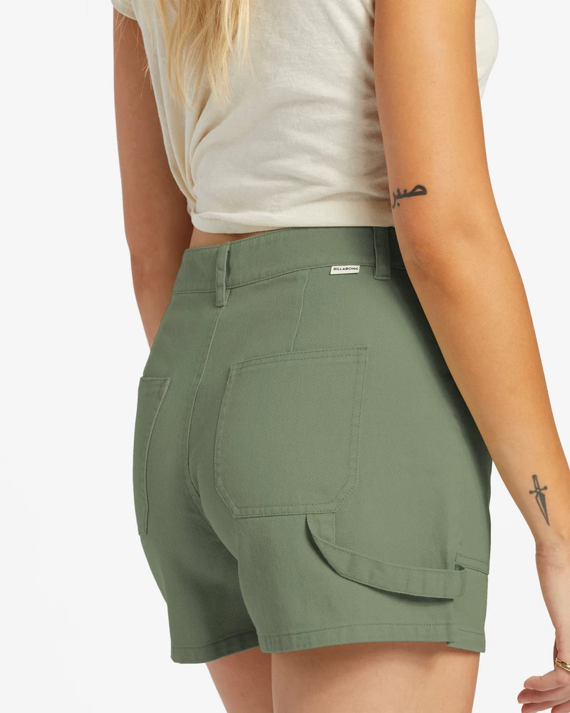 Billabong Leia Denim Shorts - Army