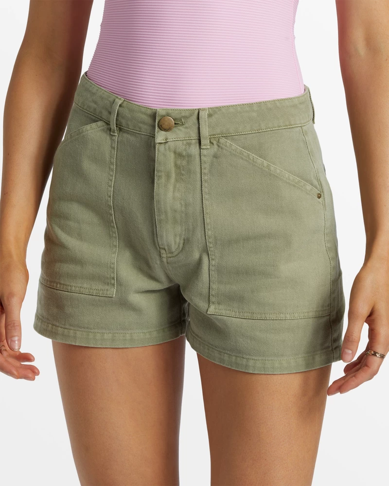 Billabong Leia Denim Shorts - Army