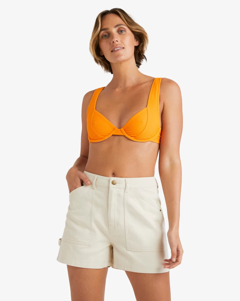 Billabong Leia Džinsiniai šortai - Balti