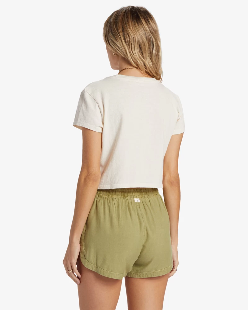 Billabong Road Trippin Elastic Waist Shorts - Avocado