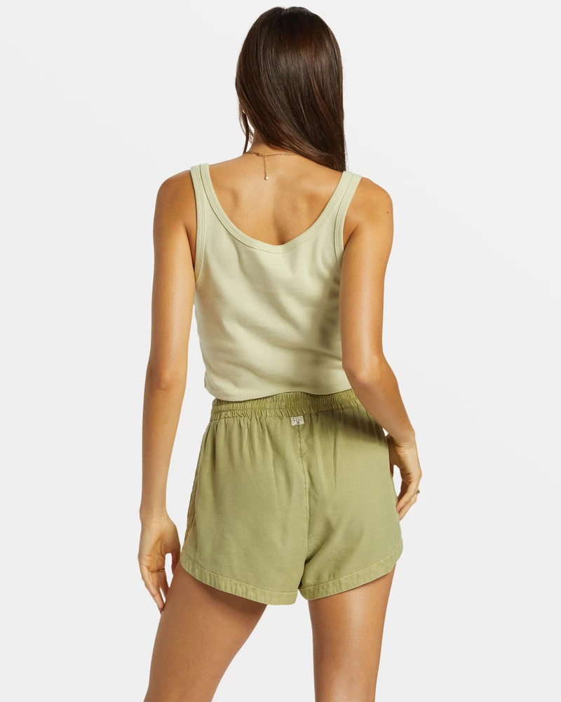 Billabong Road Trippin Elastic Waist Shorts - Avocado