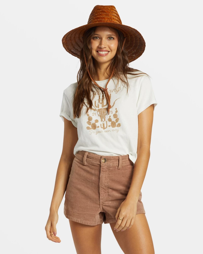 Billabong Free Fall Corduroy Shorts - Sweet Earth