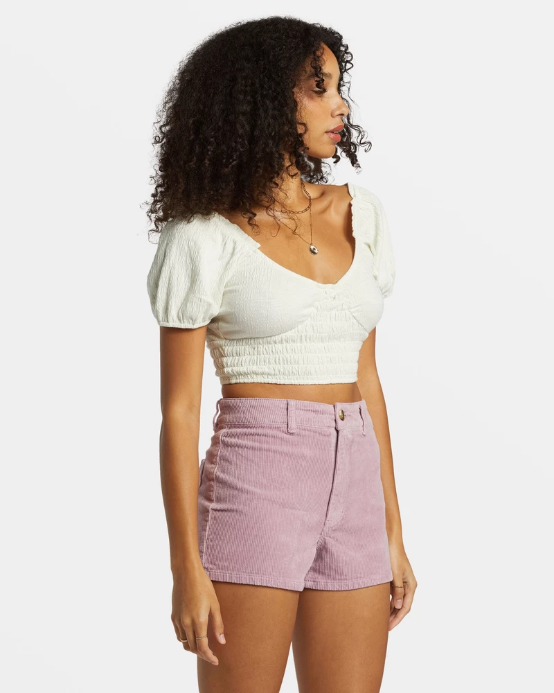 Billabong Vrije Val Corduroy Short - Lila Mist