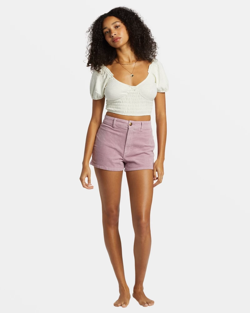Billabong Vrije Val Corduroy Short - Lila Mist