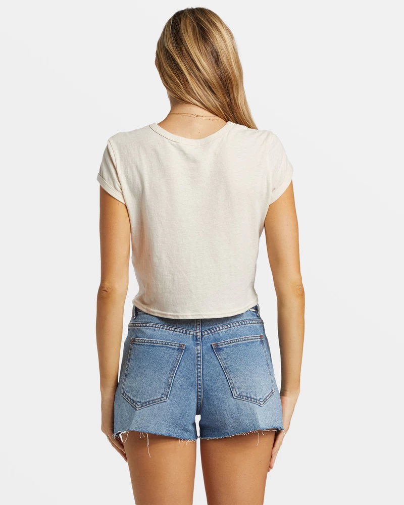 Billabong High Tides Short Denim Shorts - Medium Surf Spray