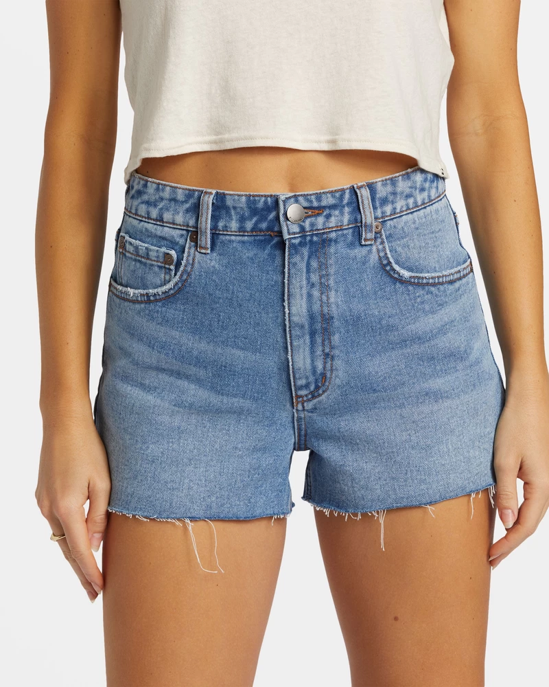Billabong High Tides Short Denim Shorts - Medium Surf Spray