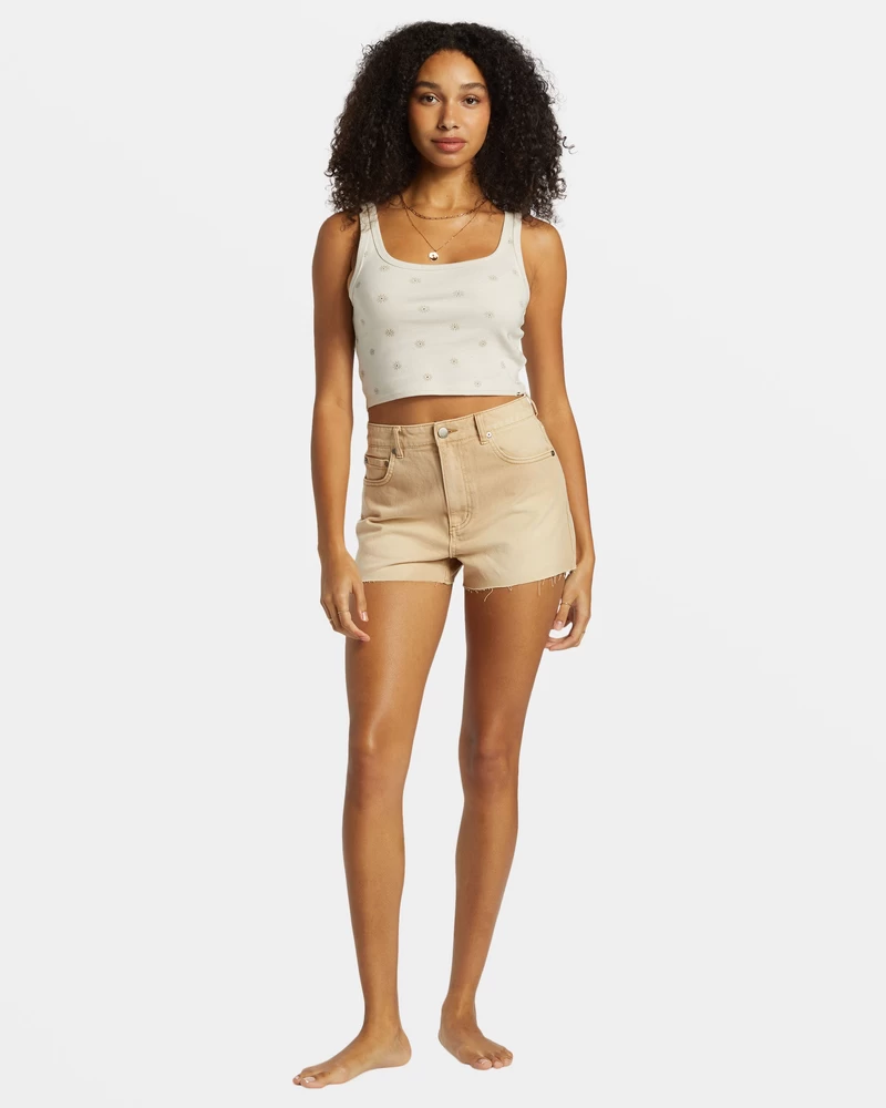 Billabong High Tides Denim Shorts - Khaki