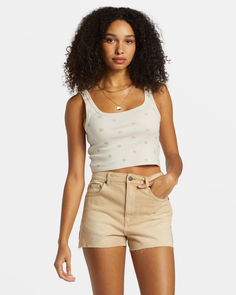 Billabong High Tides Denim Shorts - Khaki
