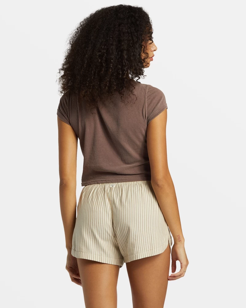 Pantaloncini In Vita Elastica Billabong Road Trippin - Cobblestone