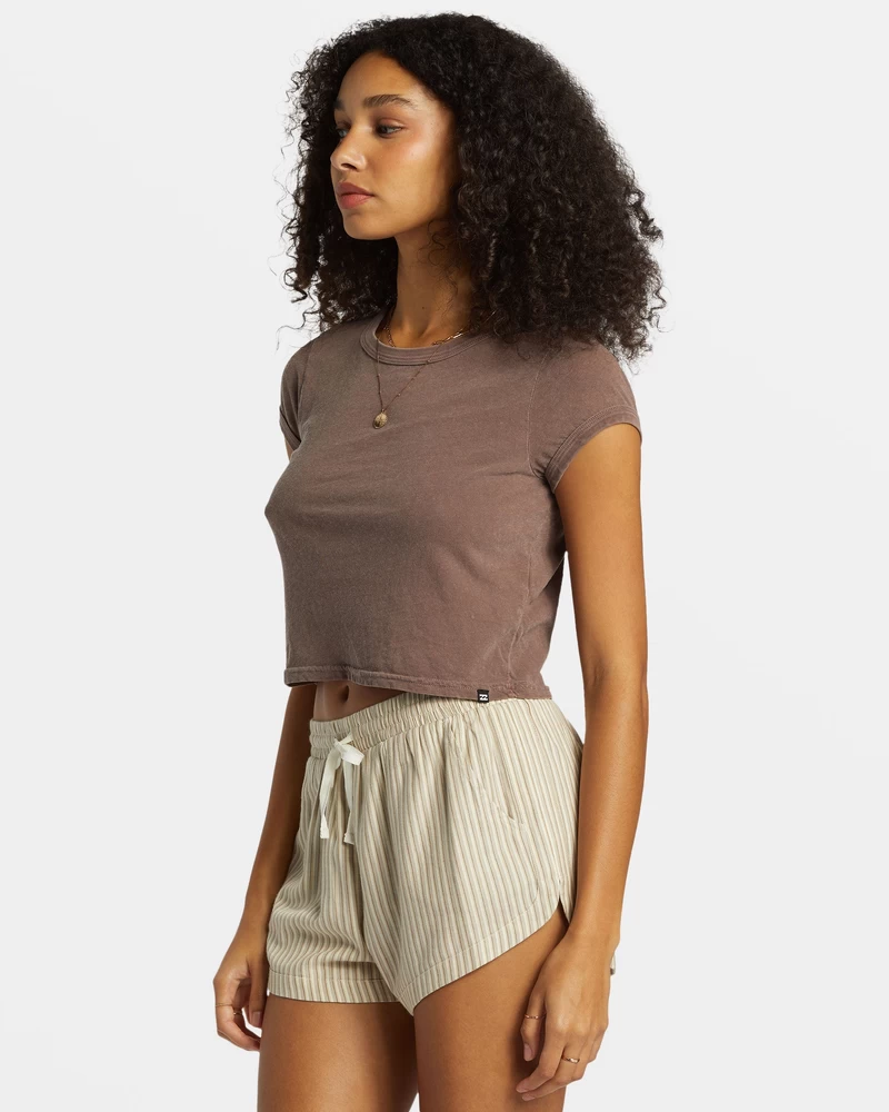 Pantaloncini In Vita Elastica Billabong Road Trippin - Cobblestone