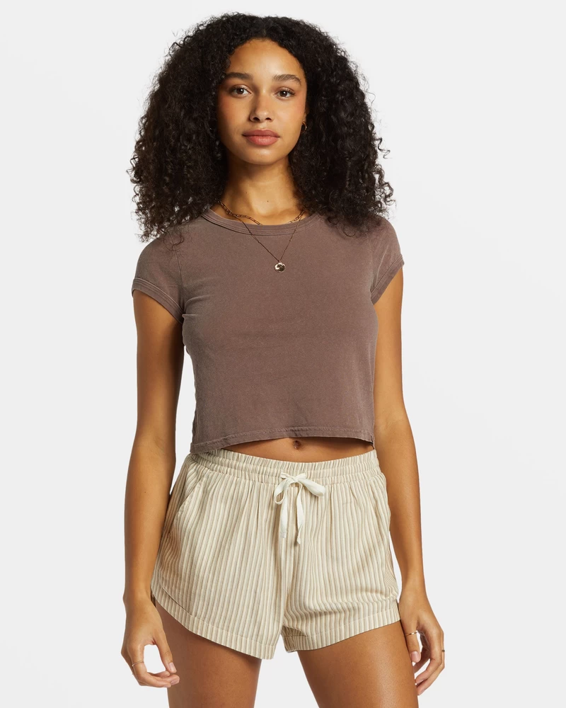 Billabong Road Trippin Elastic Waist Shorts - Cobblestone