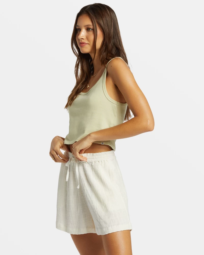 Billabong Sunset Elastic Waist Shorts - Salt Crystal