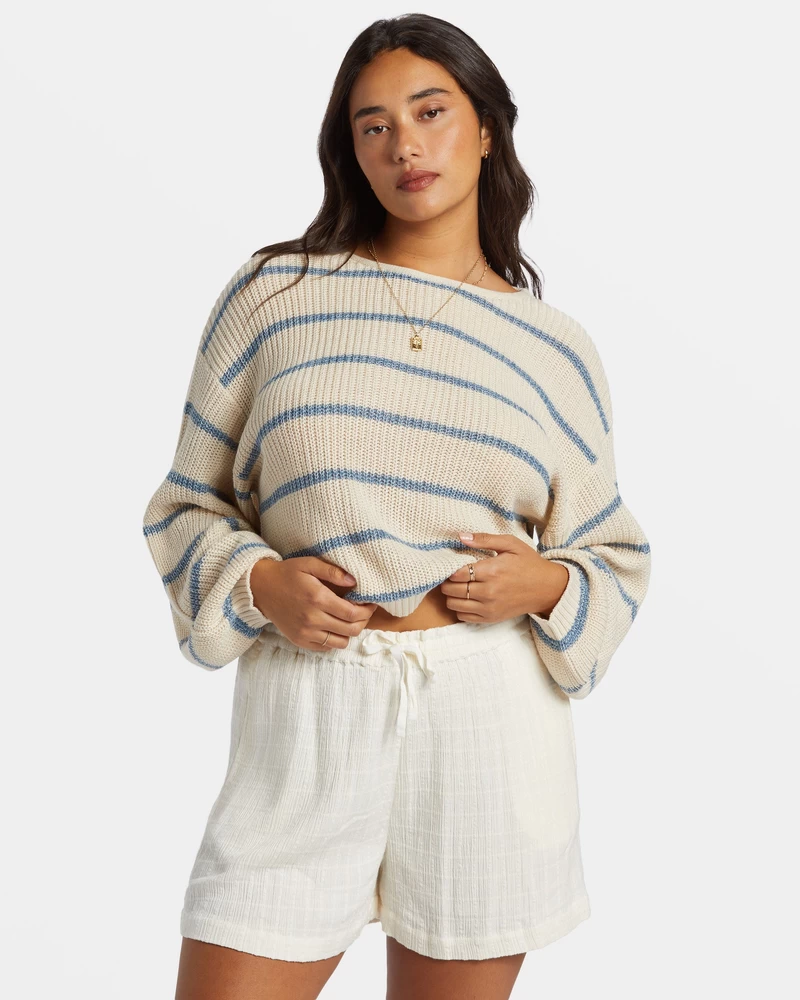 Billabong Sunset Elastic Waist Shorts - Salt Crystal