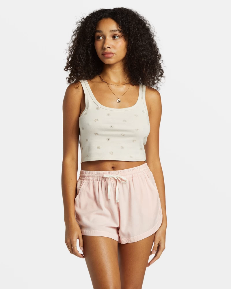 Billabong Road Trippin Elastic Waist Shorts - Feelin Peachy