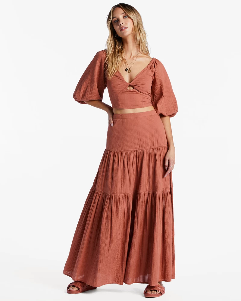 Billabong Del Sole Maxi Skirt - Sweet Tea